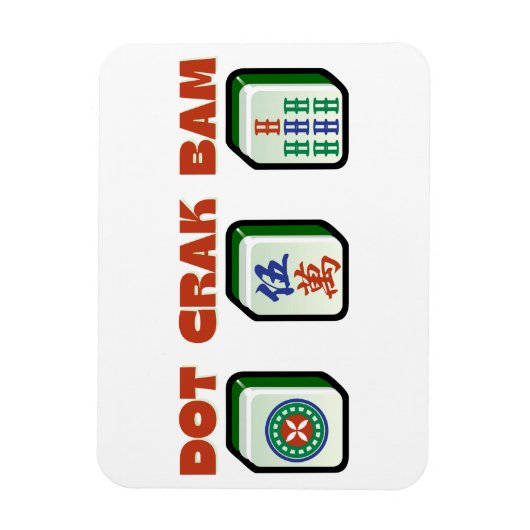 Mahjong Dot Crak Bam Magnet (Vertikal)