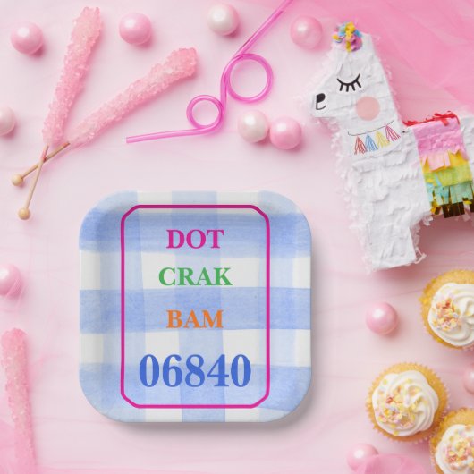 Mahjong Dot Crak Bam Pappteller (Party)