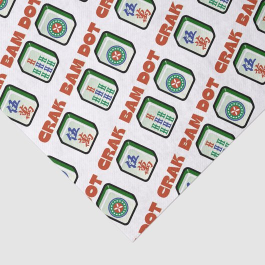 Mahjong Dot Crak Bam Seidenpapier (Detail)