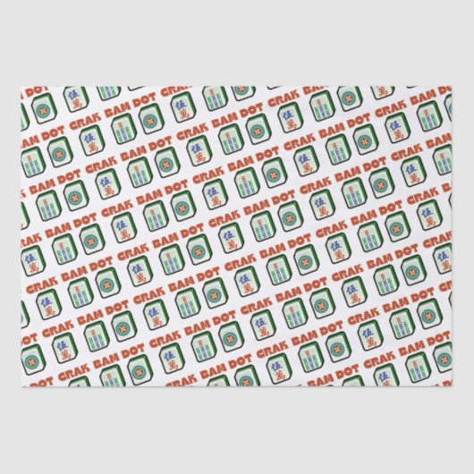 Mahjong Dot Crak Bam Seidenpapier (Vorderseite)