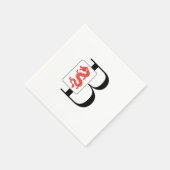 Mahjong-Drache-Kachel über einzelnes initiales Mon Serviette (Ecke)