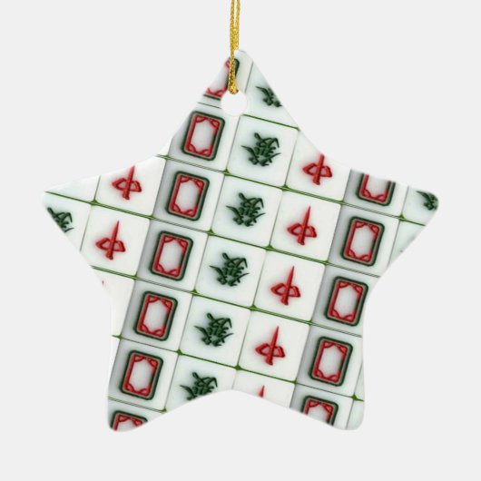 Mahjong Drachen Keramik Ornament (Vorne)