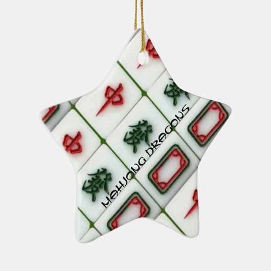 Mahjong Drachen Keramikornament (Rechts)