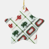 Mahjong Drachen Keramikornament (Vorne)