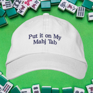 Mahjong-Enthusiast / Setz es auf meine Mahj-Tab Bestickte Baseballkappe