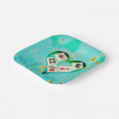 Mahjong Fills Pappteller (Gewinkelt)