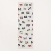 MahJong Fliesen Fotografie auf Abzeichen Hintergru Yogamatte (Vorderseite)