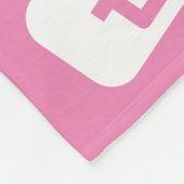 Mahjong-Fliesen in Rosa Fleecedecke (Ecke)