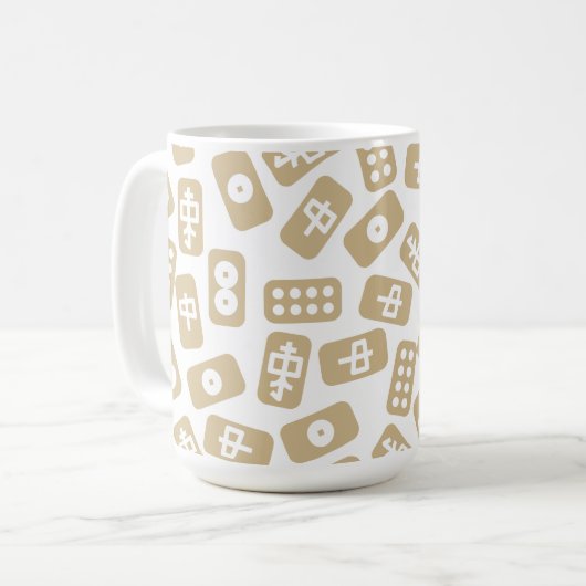Mahjong Fliesen Kaffeetasse (Vorderseite Links)