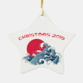 Mahjong Fliesen Keramik Ornament (Hinten)