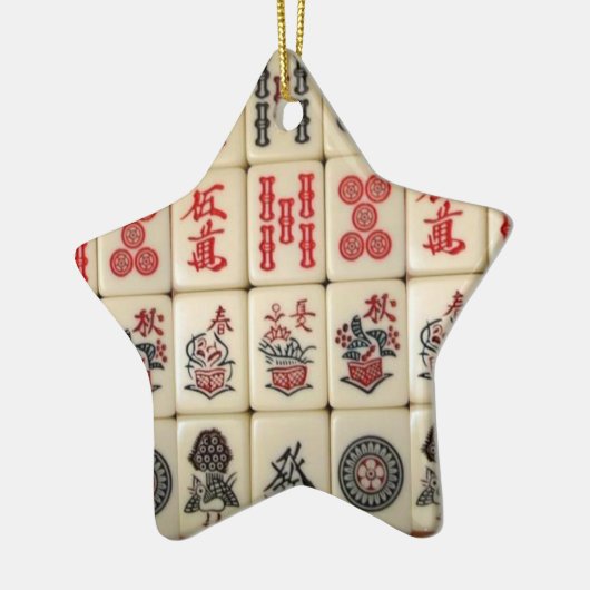 Mahjong Fliesen Keramik Ornament (Links)