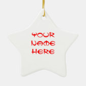 Mahjong Fliesen Keramik Ornament (Hinten)