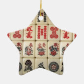 Mahjong-Fliesen Keramik Ornament (Vorne)