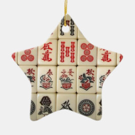 Mahjong-Fliesen Keramik Ornament
