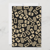 Mahjong-Fliesen - Party Einladung (Rückseite)