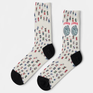 MahJong-Fliesen (Symbole) Socken