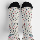 MahJong-Fliesen (Symbole) Socken (Oben)