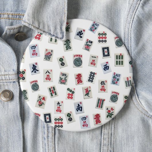 MahJong-Fliesen und Symbole Button (Beispiel)