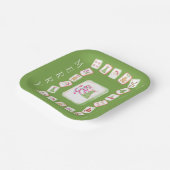 Mahjong-Fliesen Urlaub Pappteller (Gewinkelt)
