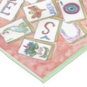 Mahjong Fliesendecke Tischdecke (Schrägansicht)