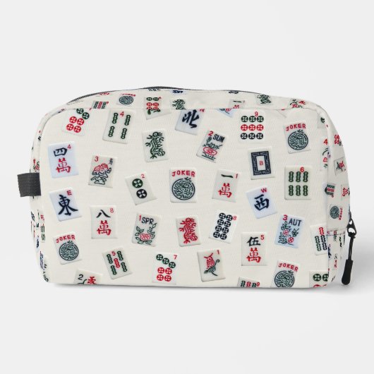 Mahjong-Fliesensymbole für Abzeichen Waschbeutel (Vorderseite)