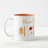 Mahjong Flower Tiles Mug Zweifarbige Tasse (Links)