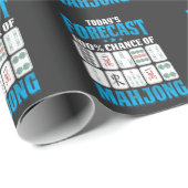 Mahjong Forecast Mah Jong Boardgame Lover Geschenkpapier (Rolleneckpunkt)