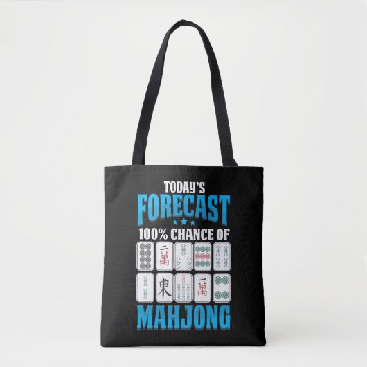 Mahjong Forecast Mah Jong Boardgame Lover Tasche (Vorderseite)