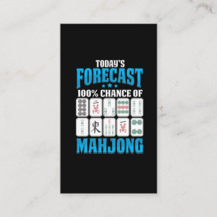 Mahjong Forecast Mah Jong Boardgame Lover Visitenkarte