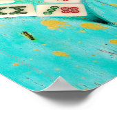Mahjong füllt mein Heart Poster (Ecke)