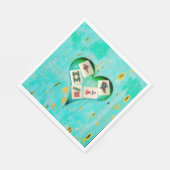 Mahjong füllt meine Serviette aus dem Herzen (Ecke)