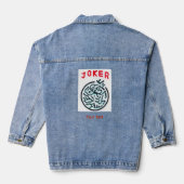MahJong game symbol Joker tile Jeansjacke (Rückseite)