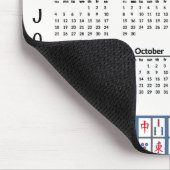 Mahjong Game Tiles 2025 Calendar Mousepad (Ecke)