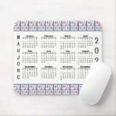 Mahjong Game Tiles 2025 Calendar Mousepad (Mit Mouse)