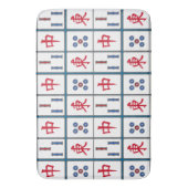Mahjong Game Tiles Design Badematte (Vorderseite Vertikal)