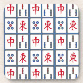 Mahjong Game Tiles Design Getränkeküste Getränkeuntersetzer (Vorderseite)