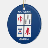 Mahjong Game Tiles Design Keramik Ornament (Links)