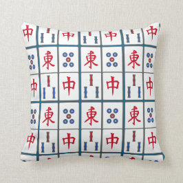 Mahjong Game Tiles Design Kissen