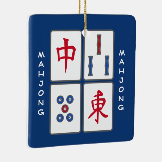 Mahjong Game Tiles Design Ornament (Rechts)