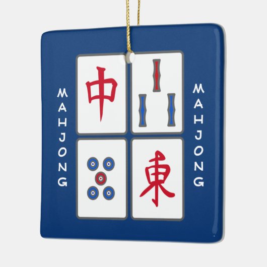 Mahjong Game Tiles Design Ornament (Links)