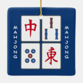 Mahjong Game Tiles Design Ornament (Rückseite)