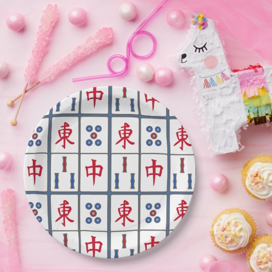 Mahjong Game Tiles Design Paper Teller (Party)