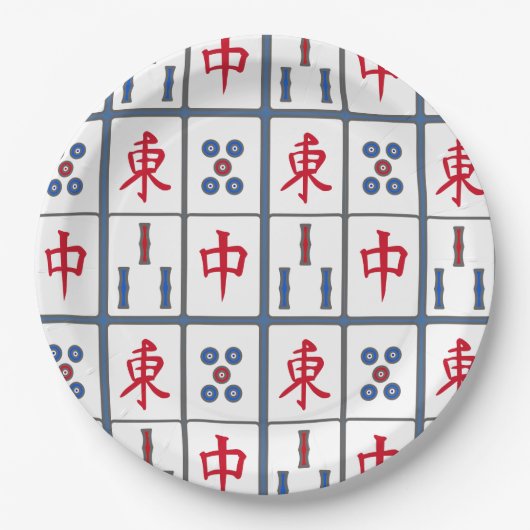 Mahjong Game Tiles Design Paper Teller (Vorderseite)