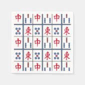 Mahjong Game Tiles Design Serviette (Vorderseite)