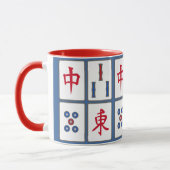 Mahjong Game Tiles Design Tasse (Links)