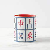 Mahjong Game Tiles Design Tasse (Zentrum)