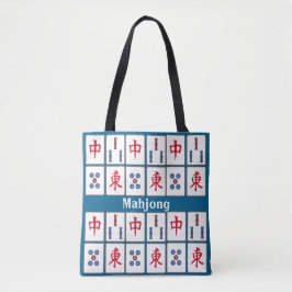 Mahjong Game Tiles Design Tote Bag Tasche