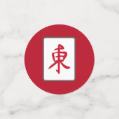 Mahjong Game Tiles DesignTable Confetti Konfetti (Klein Vorderseite)