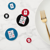 Mahjong Game Tiles DesignTable Confetti Konfetti (Gruppe)