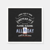 Mahjong Gameplay Gamble China Tile auf Chinesisch Serviette (Vorderseite)